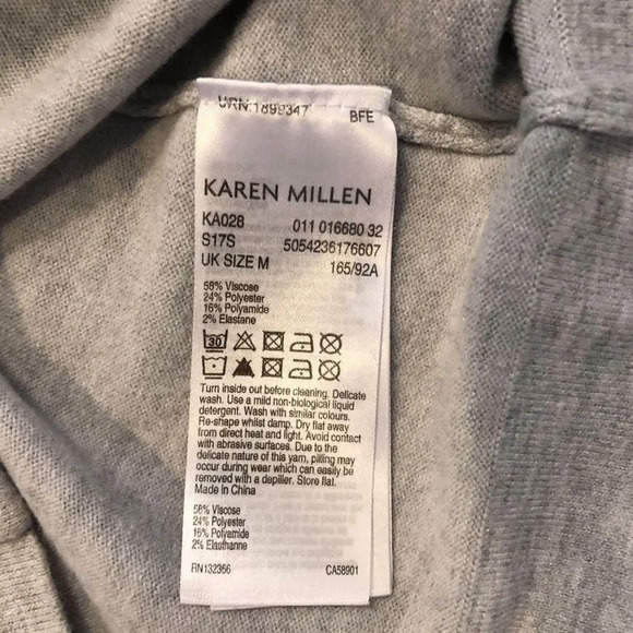 Karen Millen Grey Open Cuff Sweatshirt - Picture 7 of 7